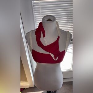 Strawberry Milk Mob Red and White Bikini